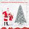 Costway 7.5ft. Unlit Snow Flocked Artificial Christmas Tree